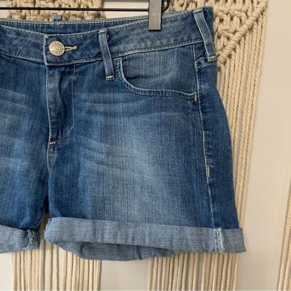 TRUE RELIGION Cassie Rolled Denim Jean Shorts Size 30 - Picture 2 of 16